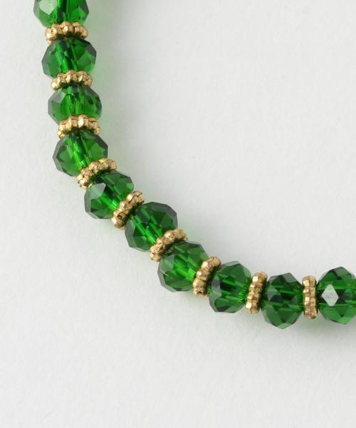 coen(コーエン)の「【CM着用アイテム・Market】HOUSE OF TUHINA(ハウスオブチュヒナ) グラスビーズブレス(ブレスレット・レディース・ブラック/ライトブルー/ケリー/レッド・FREE)」の8枚目の写真