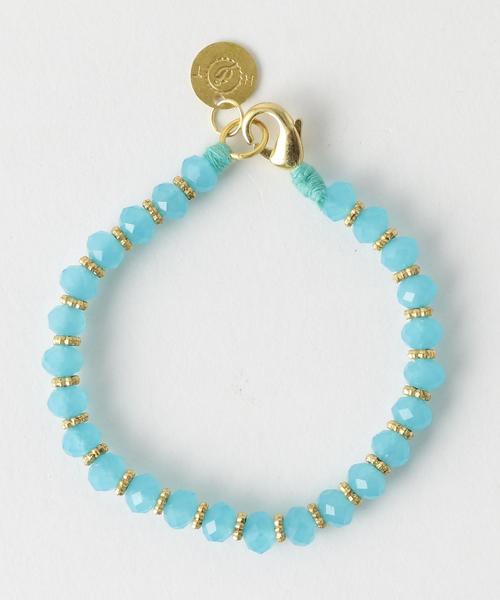 coen(コーエン)の「【CM着用アイテム・Market】HOUSE OF TUHINA(ハウスオブチュヒナ) グラスビーズブレス(ブレスレット・レディース・ブラック/ライトブルー/ケリー/レッド・FREE)」の5枚目の写真