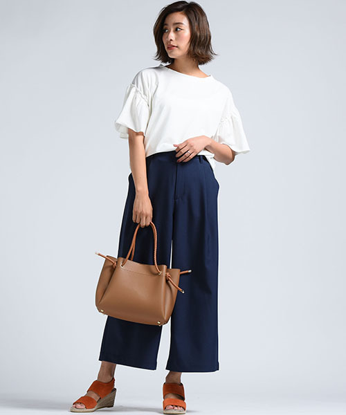 LIPSTAR(リップスター)の「超撥水加工ワイドパンツ(その他パンツ・レディース・ネイビー/イエロー/グレー/カーキ・M/S)」の15枚目の写真