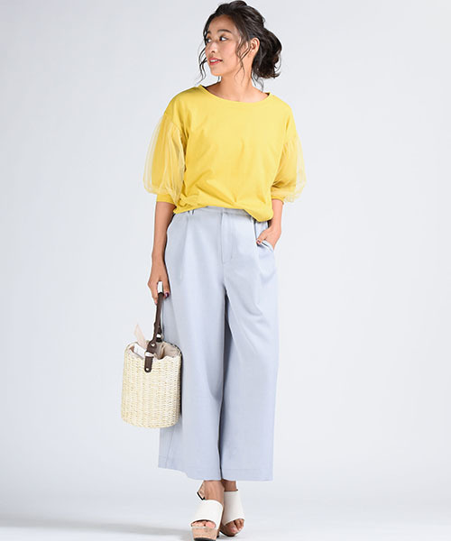 LIPSTAR(リップスター)の「超撥水加工ワイドパンツ(その他パンツ・レディース・ネイビー/イエロー/グレー/カーキ・M/S)」の12枚目の写真