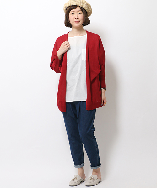 LBC（エルビーシー）の「サラヒヤジップレスパンツ               （デニムパンツ・レディース・ブルー/ネイビー・M/L）」の7枚目の写真