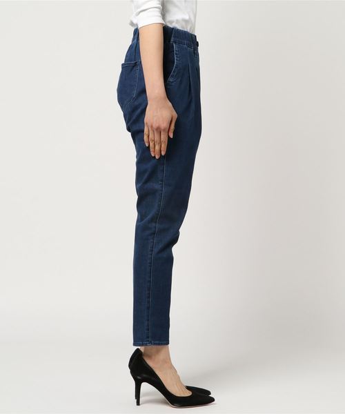 LBC（エルビーシー）の「サラヒヤジップレスパンツ               （デニムパンツ・レディース・ブルー/ネイビー・M/L）」の3枚目の写真