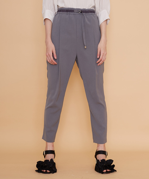 UNITED TOKYO（ユナイテッドトウキョウ）の「ソリビアリラックスパンツ（その他パンツ・レディース・ホワイト/グレー/ブラック/パープル/ベージュ・1）」の4枚目の写真