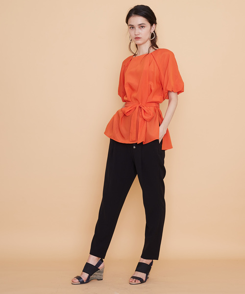 UNITED TOKYO（ユナイテッドトウキョウ）の「ソリビアリラックスパンツ（その他パンツ・レディース・ホワイト/グレー/ブラック/パープル/ベージュ・1）」の13枚目の写真