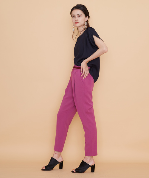 UNITED TOKYO（ユナイテッドトウキョウ）の「ソリビアリラックスパンツ（その他パンツ・レディース・ホワイト/グレー/ブラック/パープル/ベージュ・1）」の15枚目の写真