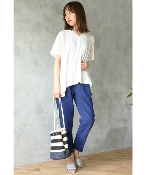 LBC（エルビーシー）の「【WEB限定LLサイズ有り】テーパードパンツ（その他パンツ・レディース・ブルー/ブラック/グレー・L/LL/M）」の7枚目の写真