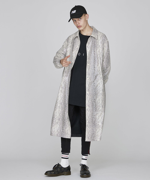 NOISE MAKER(ノイズメーカー)の「フロント蛇柄ロングコーチジャケット(その他アウター・メンズ・アイボリー・MEDIUM/LARGE/X-LARGE)」の14枚目の写真