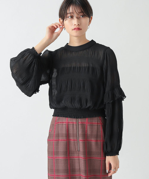 Mystic ミスティック の チェックフリルブラウス Tシャツ カットソー Wear