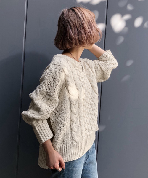 PAGEBOY（ページボーイ）の「プレミアムケーブルニット（ニット