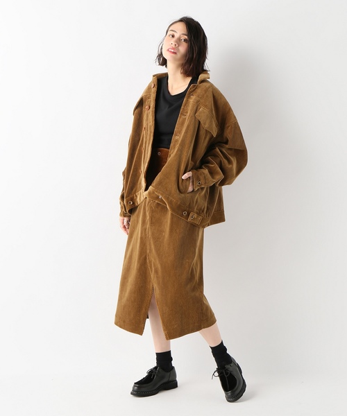 【08 SIRCUS/08サーカス】コーデュロイオーバーサイズジャケット 【08 SIRCUS/08サーカス】コーデュロイオーバーサイズジャケット