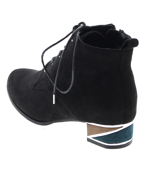 JELLY BEANS（ジェリービーンズ）の「「Ray11月号掲載」カラーブロックヒールレースアップブーツ(115-2373)JELLY BEANS(ジェリービーンズ)（ブーツ・レディース・ブラック/ダークブラウン/グレー/ブラック系その他・LL/S/M/L）」の10枚目の写真