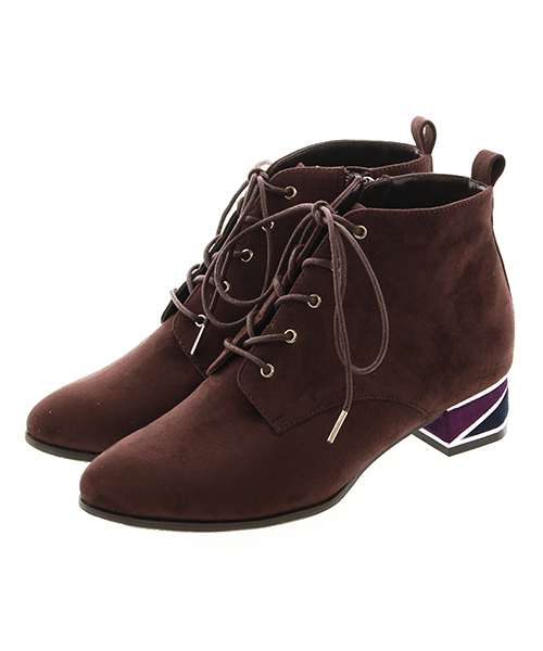 JELLY BEANS（ジェリービーンズ）の「「Ray11月号掲載」カラーブロックヒールレースアップブーツ(115-2373)JELLY BEANS(ジェリービーンズ)（ブーツ・レディース・ブラック/ダークブラウン/グレー/ブラック系その他・LL/S/M/L）」の16枚目の写真