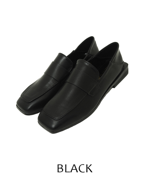 select MOCA（セレクトモカ）の「ベルトローファー(フェイクレザーローヒールタイプスクエアトゥローファー)（ローファー・レディース・ブラック/ブラウン・SMALL/MEDIUM/LARGE）」の11枚目の写真