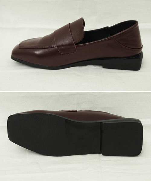 select MOCA（セレクトモカ）の「ベルトローファー(フェイクレザーローヒールタイプスクエアトゥローファー)（ローファー・レディース・ブラック/ブラウン・SMALL/MEDIUM/LARGE）」の13枚目の写真