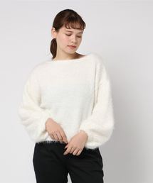 STYLEBLOCK | シャギーボリュームスリーブプルオーバーニットセーター(ニット/セーター)