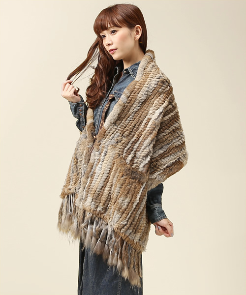 goa（ゴア）の「ラクーン×ラビットショール（その他アウター）」 - WEAR