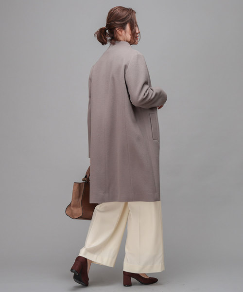 RIVE DROITE（リヴドロワ）の「ビーバーボトルネックコート（その他アウター・レディース・ライトグレー/モカ/ネイビー・FREE）」の16枚目の写真