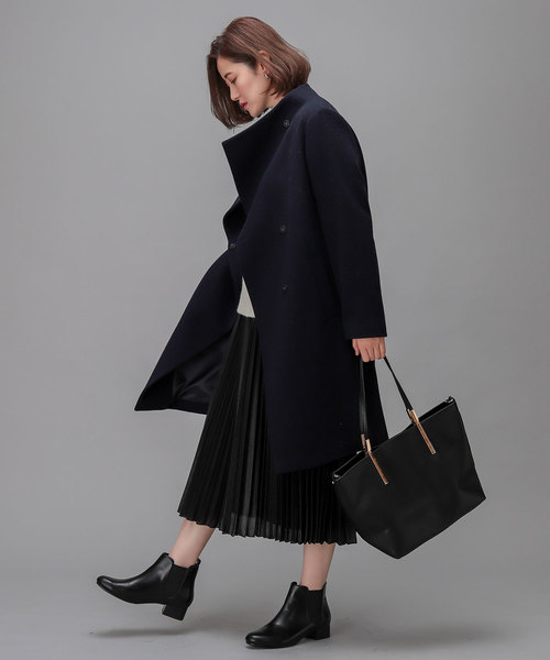 RIVE DROITE（リヴドロワ）の「ビーバーボトルネックコート（その他アウター・レディース・ライトグレー/モカ/ネイビー・FREE）」の7枚目の写真