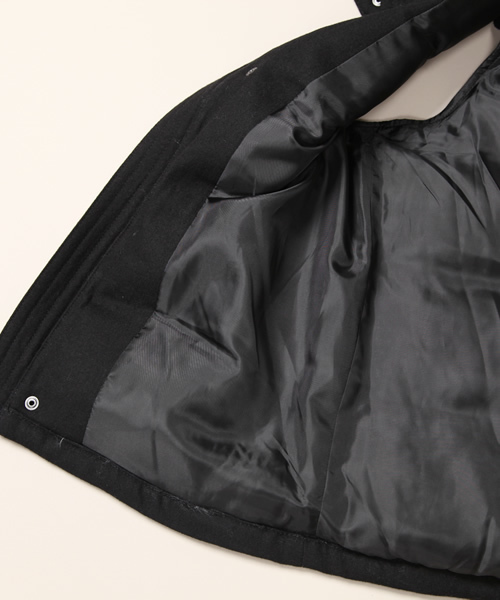 RATTLE TRAP（ラトルトラップ）の「メルトン中綿ベスト（ダウンベスト・メンズ・ブラック/グレー/ネイビー/ベージュ・MEDIUM/LARGE/LL）」の12枚目の写真