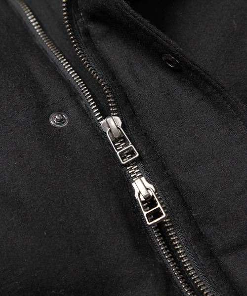 RATTLE TRAP（ラトルトラップ）の「メルトン中綿ベスト（ダウンベスト・メンズ・ブラック/グレー/ネイビー/ベージュ・MEDIUM/LARGE/LL）」の13枚目の写真