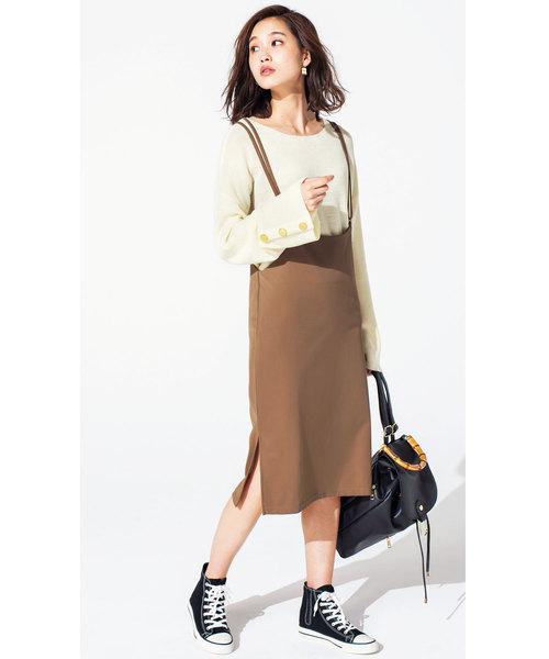 GeeRA(ジーラ)の「袖ボタンニット(ニット/セーター・レディース・オフホワイト/ピンク/ブラック・LARGE/MEDIUM/SMALL/X-LARGE)」の6枚目の写真