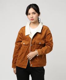 ボア使いバックレースアップジャケット