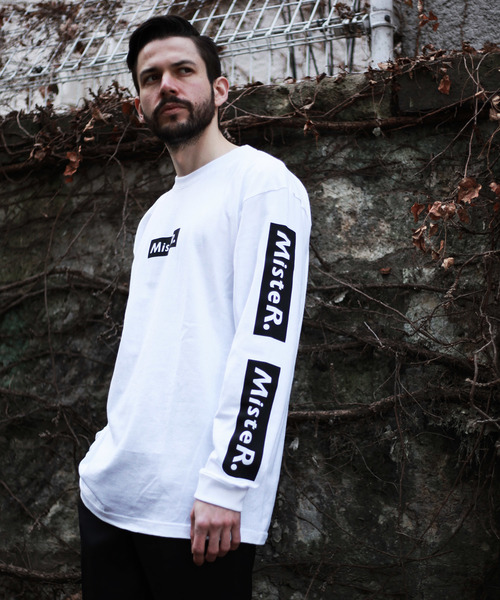 MR.OLIVE（ミスターオリーブ）の「【 直営店限定 】MisteR FIVE BOX / RIB LONG SLEEVE T-SHIRT（Tシャツ/カットソー・メンズ・ホワイト系その他/ホワイト系その他2/ブラック系その他・SMALL/MEDIUM/LARGE/X-LARGE）」の2枚目の写真