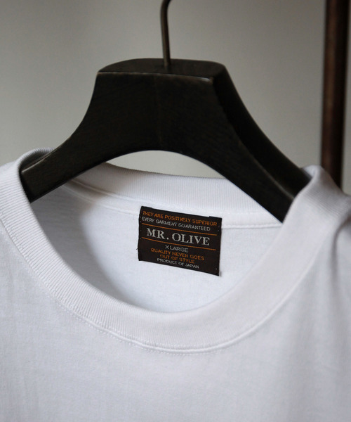 MR.OLIVE（ミスターオリーブ）の「【 直営店限定 】MisteR FIVE BOX / RIB LONG SLEEVE T-SHIRT（Tシャツ/カットソー・メンズ・ホワイト系その他/ホワイト系その他2/ブラック系その他・SMALL/MEDIUM/LARGE/X-LARGE）」の9枚目の写真
