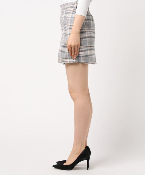 DING(ディング)の「DING/チェック柄スリットスカパン(スカート・レディース・その他1・FREE)」の3枚目の写真