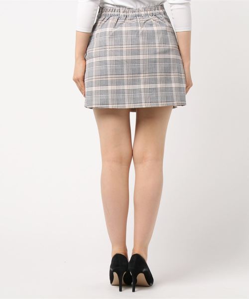 DING(ディング)の「DING/チェック柄スリットスカパン(スカート・レディース・その他1・FREE)」の2枚目の写真