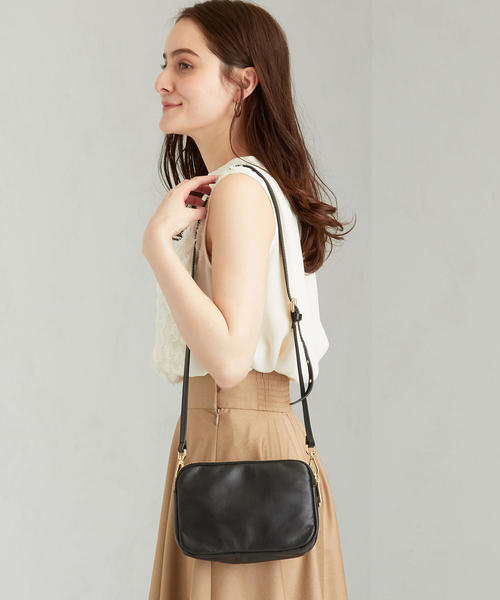 LAURA DI MAGGIO（ローラディマッジオ）の「∵LAURA DI MAGGIO KFC ダブルポケット ポシェット（ショルダーバッグ・レディース・シルバー/ブラック/ホワイト・FREE）」の11枚目の写真