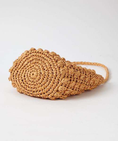 SMIR NASLI（サミールナスリ）の「ペーパーバケットバッグ（ハンドバッグ・レディース・ベージュ/オレンジ/ブルー・フリー）」の4枚目の写真