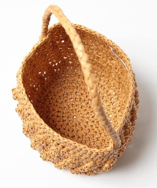 SMIR NASLI（サミールナスリ）の「ペーパーバケットバッグ（ハンドバッグ・レディース・ベージュ/オレンジ/ブルー・フリー）」の5枚目の写真