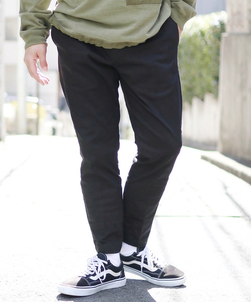 Dickies（ディッキーズ）の「別注：Dickies/ ディッキーズ コットン ストレッチ 8分丈イージーパンツ（チノパンツ・メンズ・ブラック/ネイビー/ベージュ/ホワイト・M/XL/L/S）」の3枚目の写真