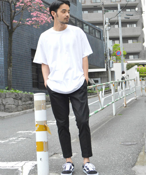 Dickies（ディッキーズ）の「別注：Dickies/ ディッキーズ コットン ストレッチ 8分丈イージーパンツ（チノパンツ・メンズ・ブラック/ネイビー/ベージュ/ホワイト・M/XL/L/S）」の15枚目の写真