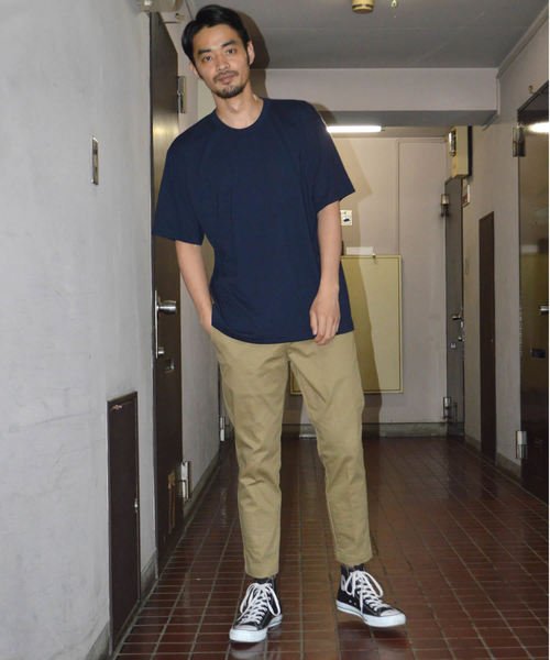 Dickies（ディッキーズ）の「別注：Dickies/ ディッキーズ コットン ストレッチ 8分丈イージーパンツ（チノパンツ・メンズ・ブラック/ネイビー/ベージュ/ホワイト・M/XL/L/S）」の16枚目の写真