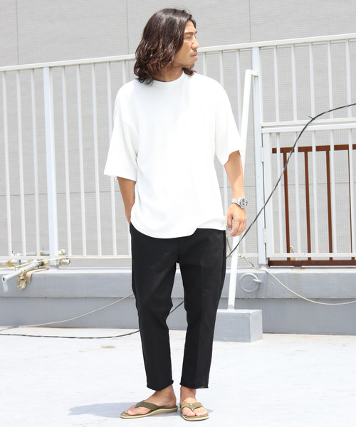 Dickies（ディッキーズ）の「別注：Dickies/ ディッキーズ コットン ストレッチ 8分丈イージーパンツ（チノパンツ・メンズ・ブラック/ネイビー/ベージュ/ホワイト・M/XL/L/S）」の21枚目の写真