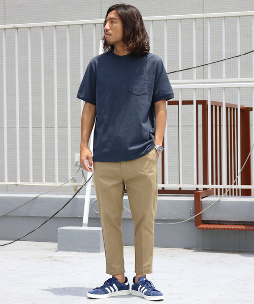 Dickies（ディッキーズ）の「別注：Dickies/ ディッキーズ コットン ストレッチ 8分丈イージーパンツ（チノパンツ・メンズ・ブラック/ネイビー/ベージュ/ホワイト・M/XL/L/S）」の20枚目の写真