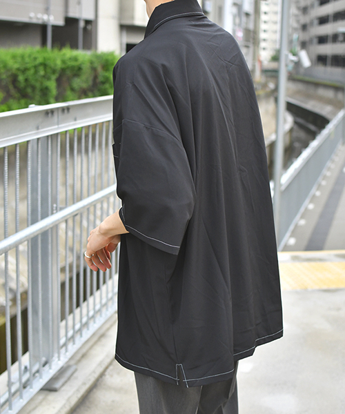 kutir(クティール)の「ウルトラルーズ半袖シャツ(シャツ/ブラウス・メンズ・ライトグレー/ブラック/ベージュ/グレー/ライトベージュ・MEDIUM/LARGE/X-LARGE)」の21枚目の写真