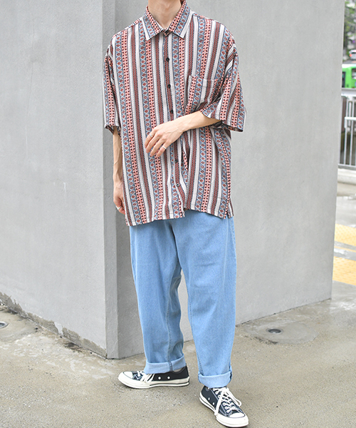 kutir(クティール)の「ウルトラルーズ半袖シャツ(シャツ/ブラウス・メンズ・ライトグレー/ブラック/ベージュ/グレー/ライトベージュ・MEDIUM/LARGE/X-LARGE)」の18枚目の写真