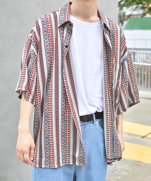 kutir(クティール)の「ウルトラルーズ半袖シャツ(シャツ/ブラウス・メンズ・ライトグレー/ブラック/ベージュ/グレー/ライトベージュ・MEDIUM/LARGE/X-LARGE)」の22枚目の写真