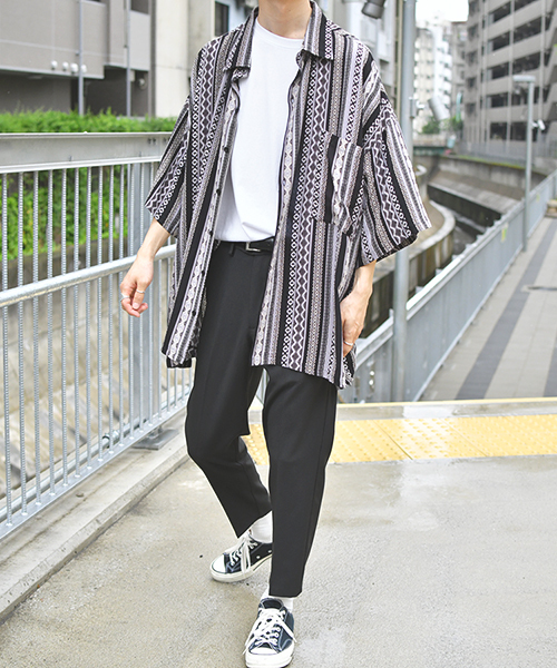 kutir(クティール)の「ウルトラルーズ半袖シャツ(シャツ/ブラウス・メンズ・ライトグレー/ブラック/ベージュ/グレー/ライトベージュ・MEDIUM/LARGE/X-LARGE)」の11枚目の写真