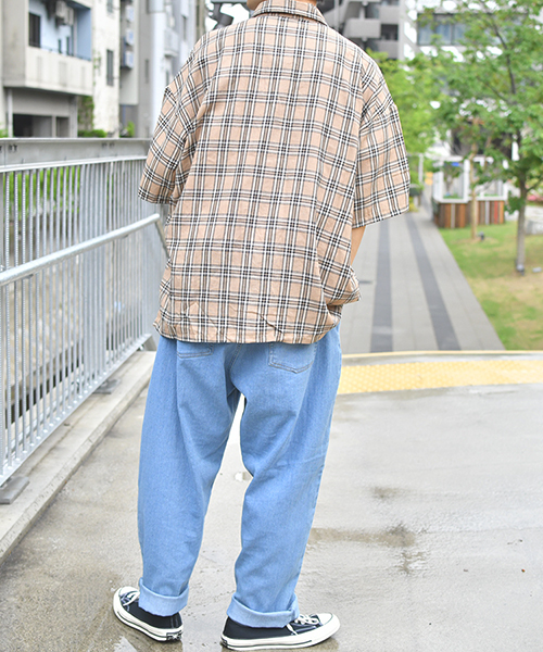 kutir(クティール)の「ウルトラルーズ半袖シャツ(シャツ/ブラウス・メンズ・ライトグレー/ブラック/ベージュ/グレー/ライトベージュ・MEDIUM/LARGE/X-LARGE)」の12枚目の写真