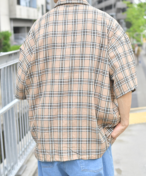 kutir(クティール)の「ウルトラルーズ半袖シャツ(シャツ/ブラウス・メンズ・ライトグレー/ブラック/ベージュ/グレー/ライトベージュ・MEDIUM/LARGE/X-LARGE)」の17枚目の写真