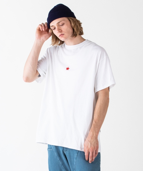 rehacer（レアセル）の「STAND : Star Dot T / スター ドット Tシャツ（Tシャツ/カットソー・メンズ・ブラック/ホワイト/ネイビー/カーキ・SMALL/MEDIUM/LARGE/X-LARGE）」の13枚目の写真