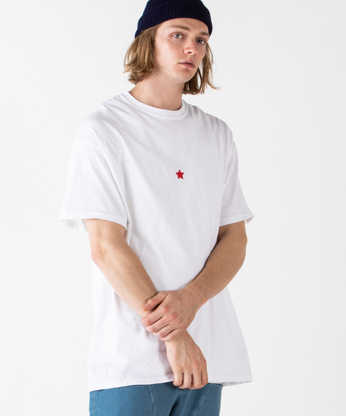 rehacer（レアセル）の「STAND : Star Dot T / スター ドット Tシャツ（Tシャツ/カットソー・メンズ・ブラック/ホワイト/ネイビー/カーキ・SMALL/MEDIUM/LARGE/X-LARGE）」の12枚目の写真