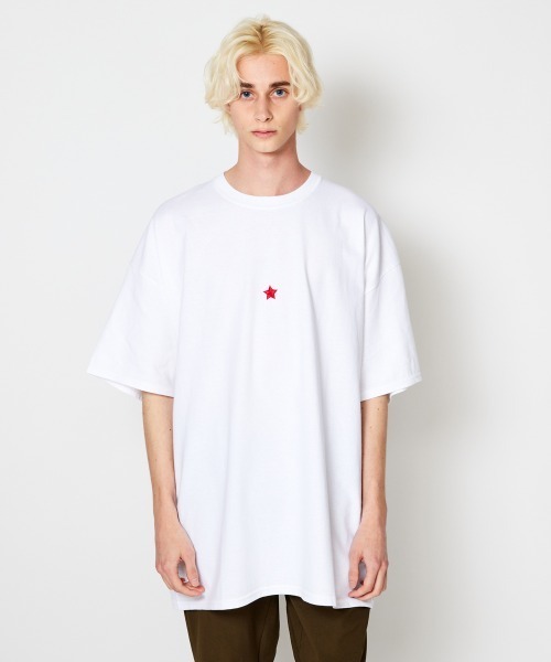 rehacer（レアセル）の「STAND : Star Dot T / スター ドット Tシャツ（Tシャツ/カットソー・メンズ・ブラック/ホワイト/ネイビー/カーキ・SMALL/MEDIUM/LARGE/X-LARGE）」の20枚目の写真