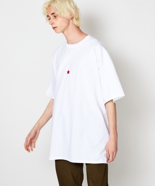 rehacer（レアセル）の「STAND : Star Dot T / スター ドット Tシャツ（Tシャツ/カットソー・メンズ・ブラック/ホワイト/ネイビー/カーキ・SMALL/MEDIUM/LARGE/X-LARGE）」の19枚目の写真