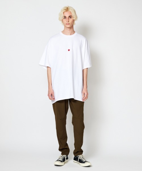 rehacer（レアセル）の「STAND : Star Dot T / スター ドット Tシャツ（Tシャツ/カットソー・メンズ・ブラック/ホワイト/ネイビー/カーキ・SMALL/MEDIUM/LARGE/X-LARGE）」の18枚目の写真