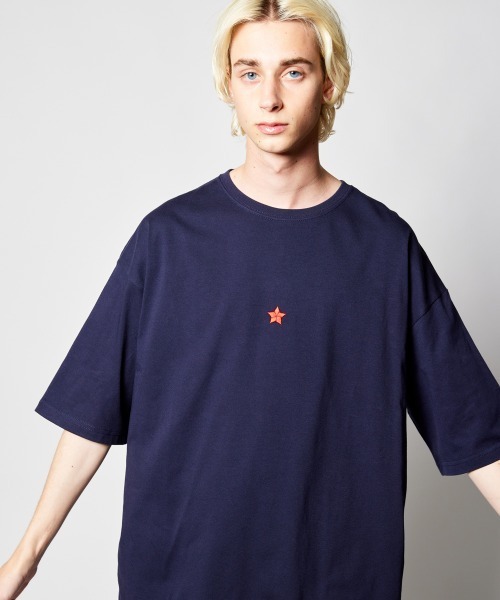 rehacer（レアセル）の「STAND : Star Dot T / スター ドット Tシャツ（Tシャツ/カットソー・メンズ・ブラック/ホワイト/ネイビー/カーキ・SMALL/MEDIUM/LARGE/X-LARGE）」の21枚目の写真